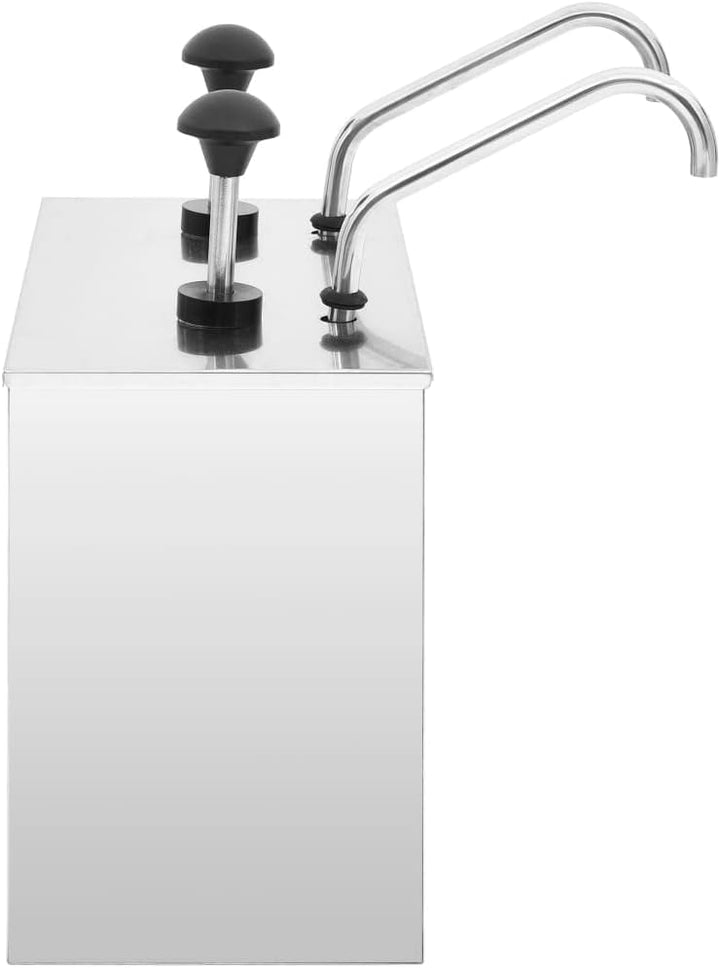 SKM Saucen-Spender Edelstahl 2 x 3,5 L, Weight: 5.05 kg, 51233 2 x 3.5 l, 2 x 3.5 l