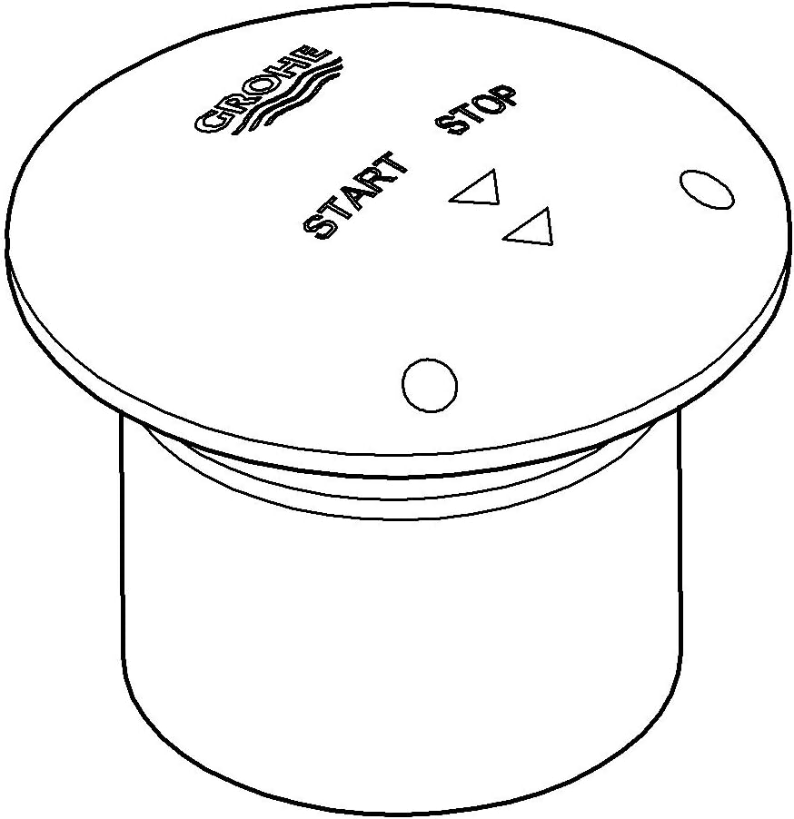 GROHE Betätigungskappe (Original Ersatzteil, Langlebig, Robust, Herstellergarantie: 5 Jahre), Chrom,