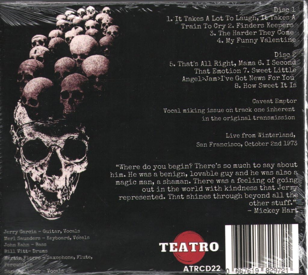 Winterland, San Francisco, October 2, 1973, Audio-CD