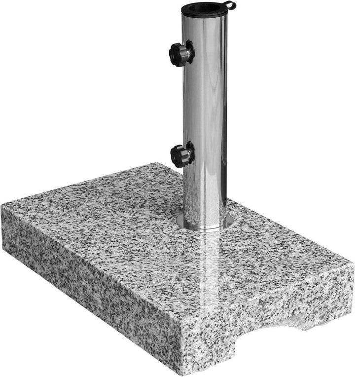 anndora Sonnenschirmständer Granit 25 kg hellgrau Balkonständer max. 48mm Stamm, hellgrau