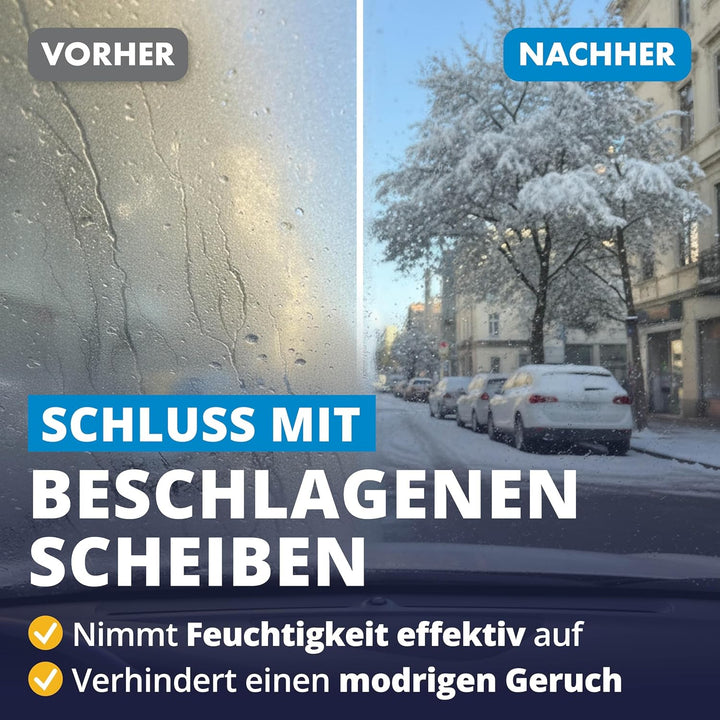 LICARGO Luftentfeuchter (1kg) - Auto Entfeuchter gegen beschlagene Autoscheiben - wiederverwendbarer