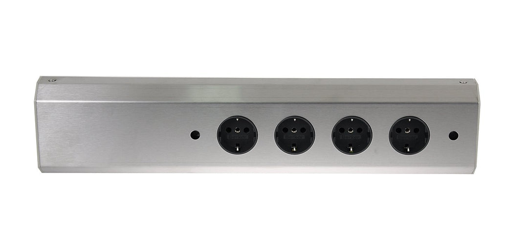 Thebo 17486 Wandsteckdose, Edelstahl