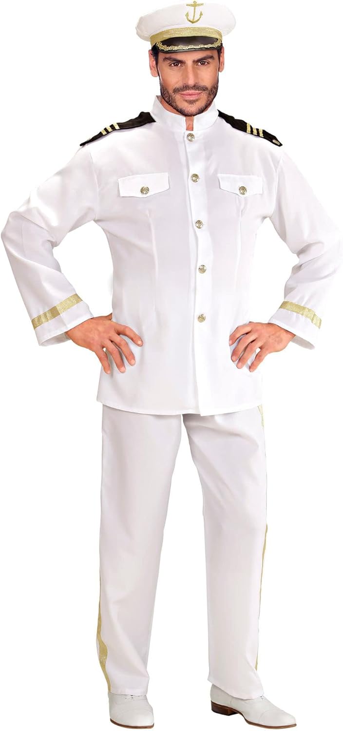 Widmann - Kostüm Marine Kapitän, Seemann, Matrose, Captain, Faschingskostüme, Karneval XL, XL