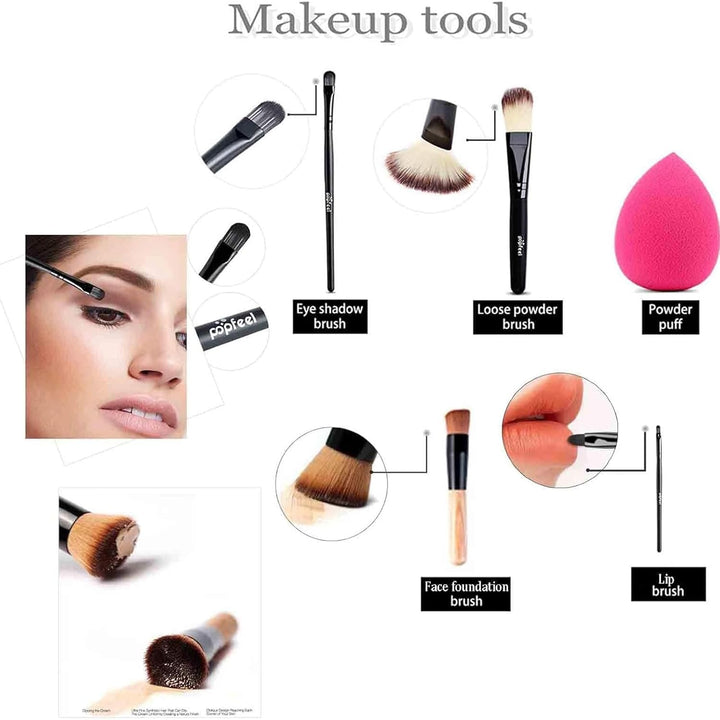 BrilliantDay 27 Stück Mehrzweck Make-up-Set All-in-One Make-up-Geschenkset Kosmetik-Palette Starter