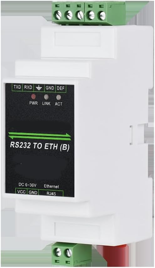 Industrial RS232 Server auf Ethernet Server RJ45 / IP-Konverter Rail-Mount PoE Konverter-Modul
