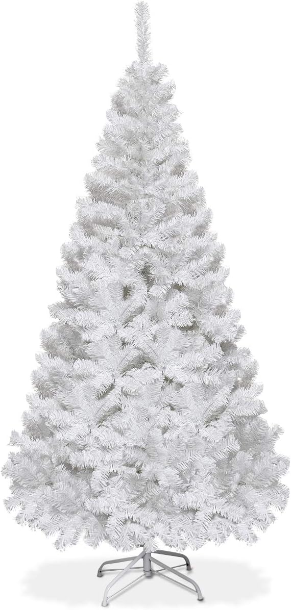 COSTWAY 150cm Künstlicher Weihnachtsbaum, Tannenbaum mit Metallständer, Christbaum PVC Nadeln, Kunst