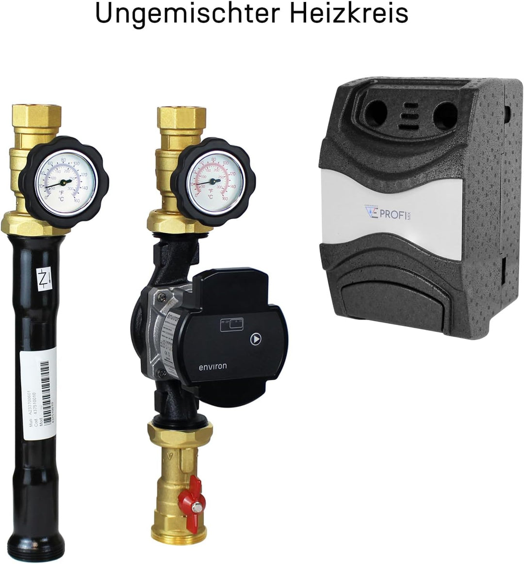 ENVIRON- 2er Modulverteilergruppe 2 Pumpengruppen auf Verteilerbalken [gemischt/ungemischt wählbar]