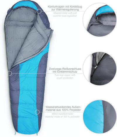 Where Tomorrow Ultraleicht Schlafsack | Outdoor Sommerschlafsack | Camping, Festival, Reise | 3-4 Ja