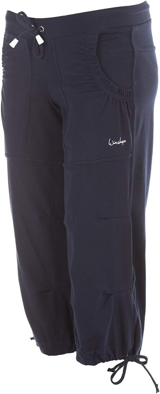 Winshape Damen “Feel good” ¾ Trainingshose WBE6 Dance Fitness Freizeit Sport XL Night-blue, XL Night