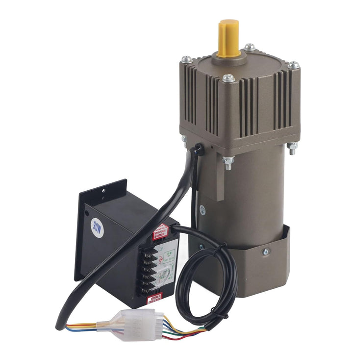 AC 220V 90W Motor mit einstellbarer Drehzahl Stufenlos regelbarer Frequenzumrichtermotor mit Getrieb