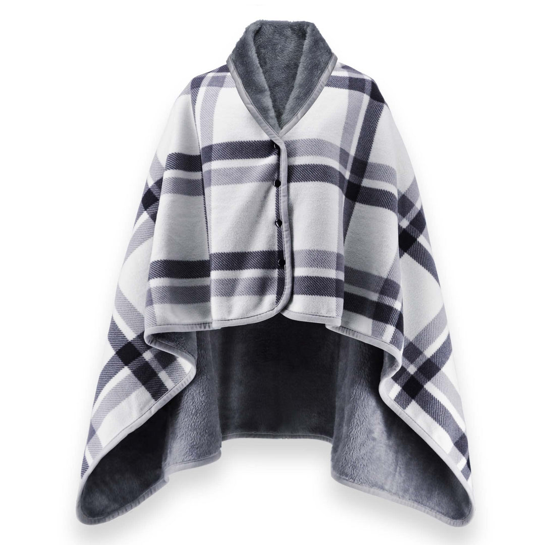 beifon Poncho Winter Warm Damen Decke Flanell Fleece Poncho Cape Weiche Dicke Winter Warm Wrap Ponch