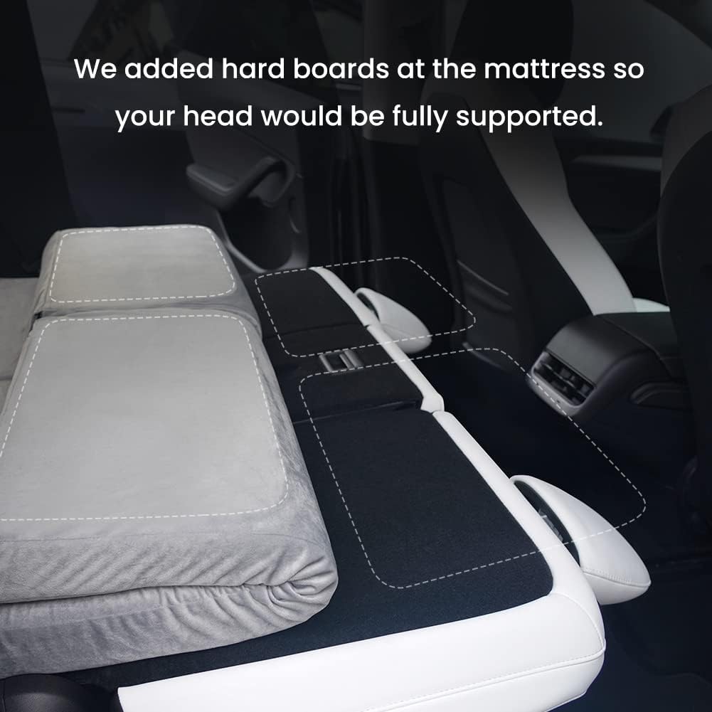 TESCAMP Campingmatratze für Tesla Model Y CertiPUR Memory Foam Matratze, Aufbewahrungstasche und Bet
