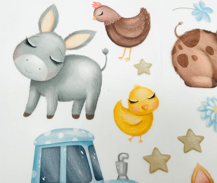 Bügelbilder Set für Textilien DIN A4 Kinder Mädchen Jungen Pferde Weihnachten gross klein Aufbügelbi