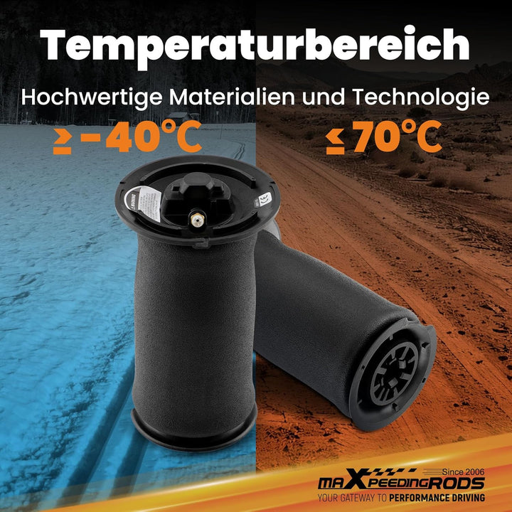 maXpeedingrods 2X Luftfeder für 5er Touring E61 37126765602 37126765603 Luftfederung Hinten 2X hinte