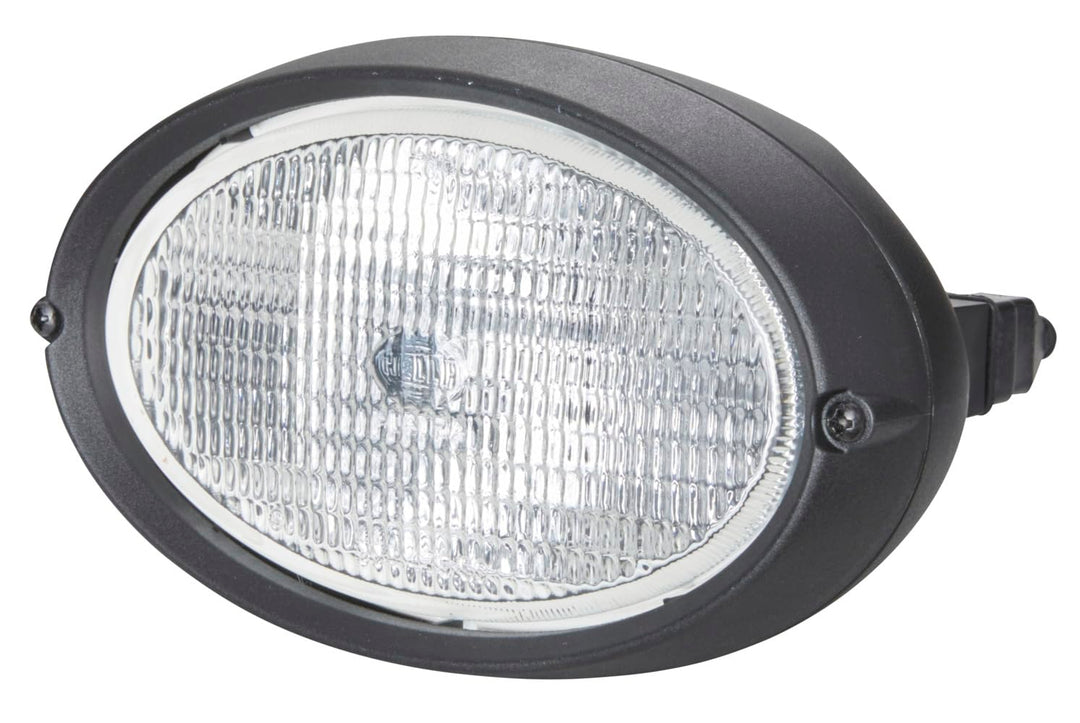 HELLA - Halogen-Arbeitsscheinwerfer - Oval 100 - 12V - Anbau/geschraubt - für waagerechte Befestigun