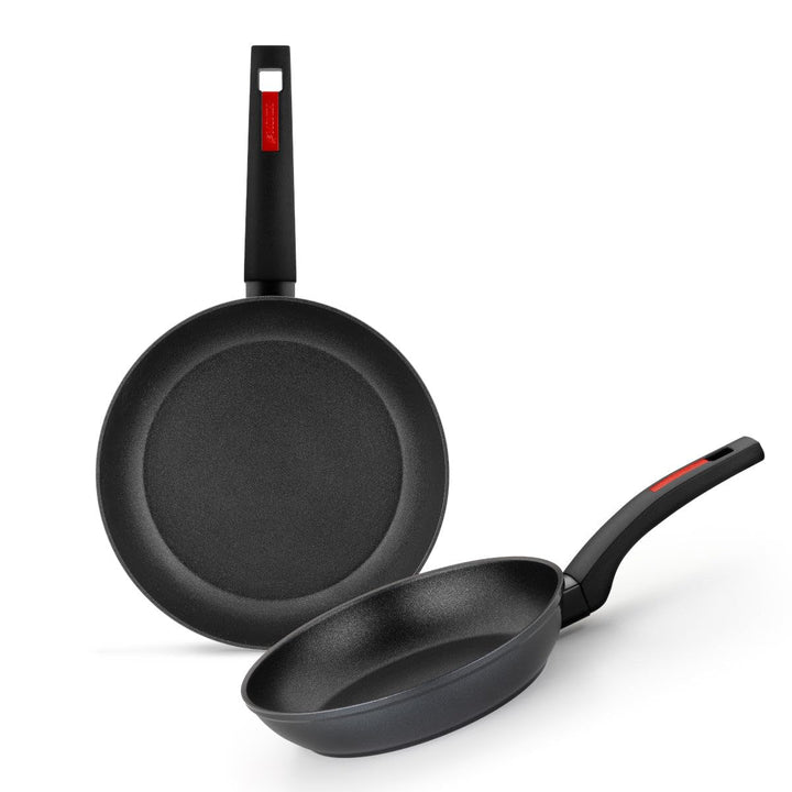 MONIX Sunset | Set mit 2 Bratpfannen 22–26 cm, geschmiedetes Aluminium, antihaftbeschichtet, Bakelit