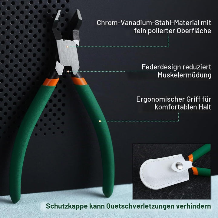 SPEEDWOX Modellbauzange Drahtschneider 45° Angusszange Drahtbündelschneider, Elektronische Modellbau