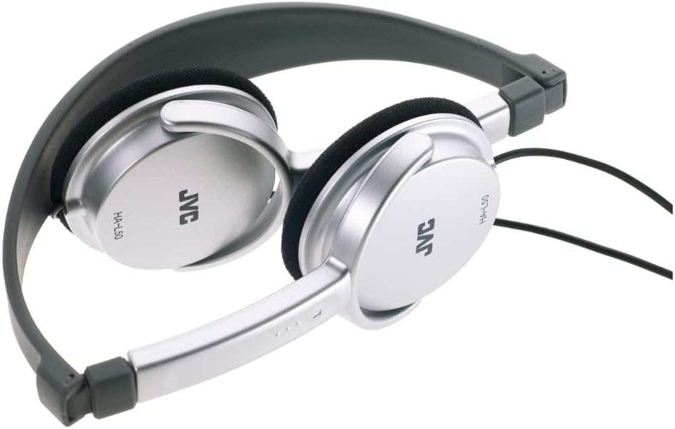JVC HA-L50-B-E extraleichter On-Ear Kopfhörer, faltbar (Schwarz) one size Offen, one size Offen