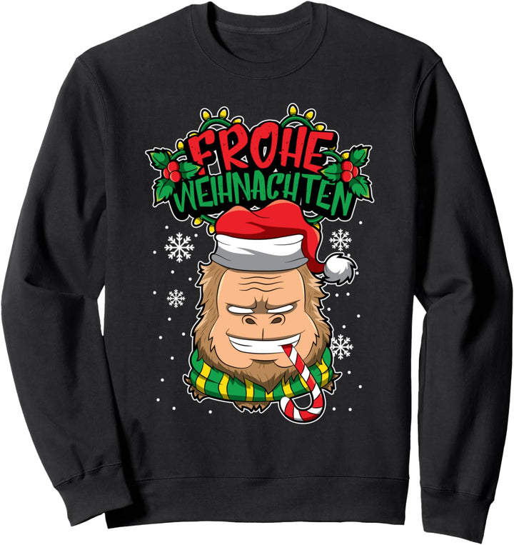 Frohe Weihnachten - Weihnachtstiere - Sasquatch Sweatshirt