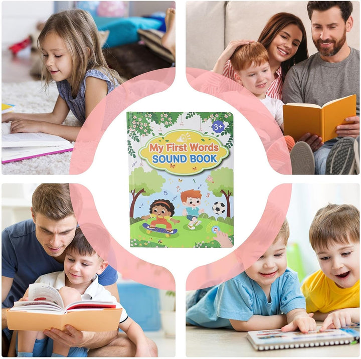 First English Words Book Sound, interaktives sprechendes Lernbuch, pädagogische Sprechbücher, Vokabe