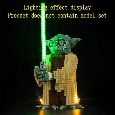 GEAMENT LED Licht-Set Kompatibel mit Lego Yoda - Beleuchtungsset für Star Wars 75255 Baumodell (Lego