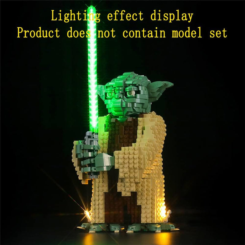 GEAMENT LED Licht-Set Kompatibel mit Lego Yoda - Beleuchtungsset für Star Wars 75255 Baumodell (Lego