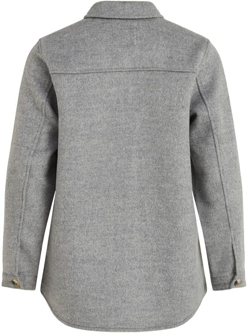 Object Damen Objvera Owen L/S Jacket Noos Jacke 40 Medium Grey Melange, 40 Medium Grey Melange