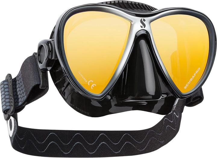 Scubapro Synergy Twin Mask with Comfort Strap schwarz/blau verpsiegelt, schwarz/blau verpsiegelt