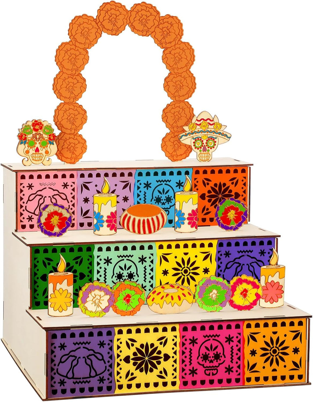 Dia De Los Muertos Dekoration Dia De Los Muertos Ofrenda Altar Kit Holz Tag der Toten Schattenbox Er