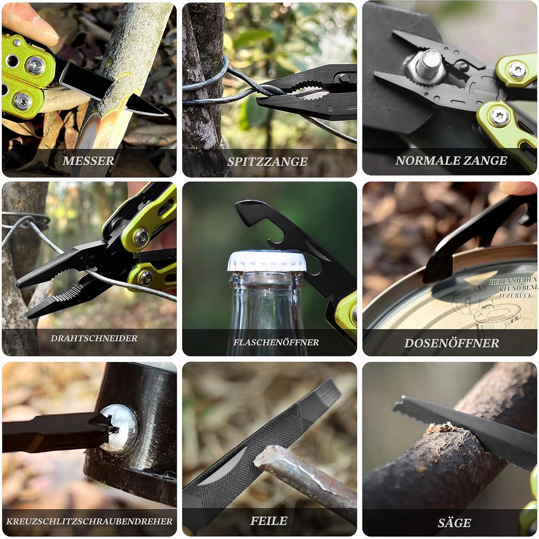 Multitool Werkzeug Survival Zange Multifunktionsmesser perfektes Camping Zubehör, Multitools Multifu