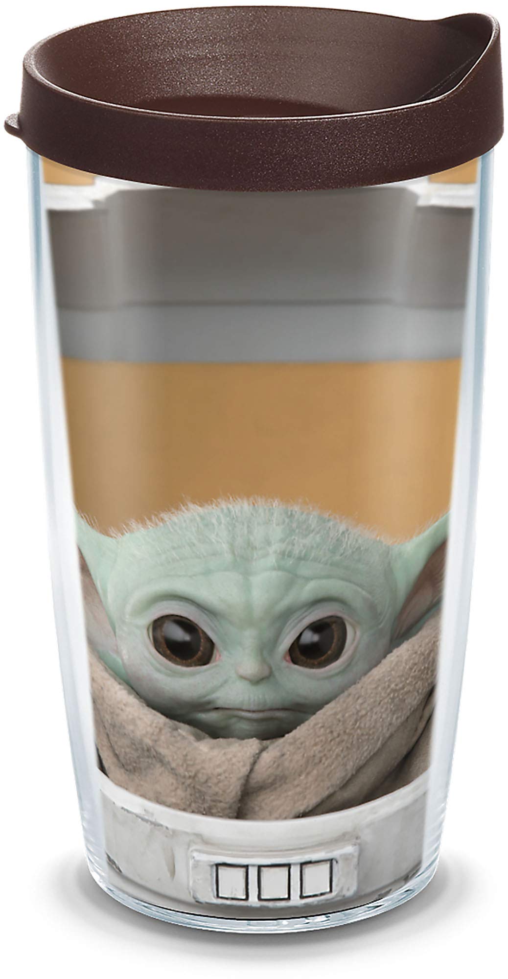 Tervis Wars-The Mandalorian Child Stare Hergestellt in den USA, doppelwandig, isoliert, Kunststoff,