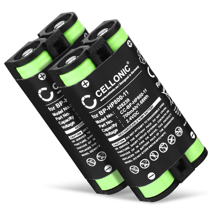 CELLONIC, Akku für Headset kompatibel mit Sony MDR-RF995, MDR-RF995RK, WH-RF400 (700mAh, 2.4V) 2X Er