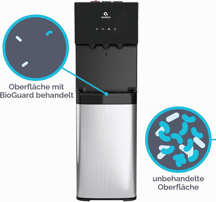 Avalon Wasserspender mit BioGuard, 3 Temperatureinstellungen, Warm-, Kalt- und Raumwasser, langlebig