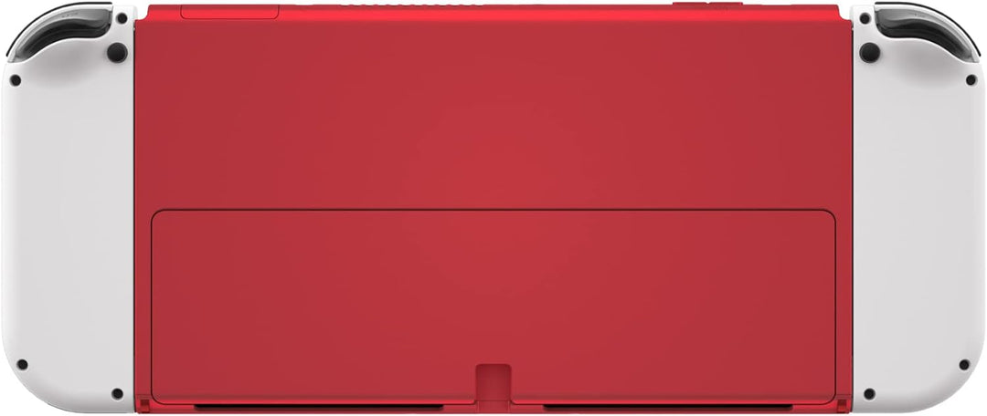 eXtremeRate Retro Rot Rückeite Konsole Gehäuse für Switch OLED, DIY-Ersatz Hülle Rückgehäuse Back Ca