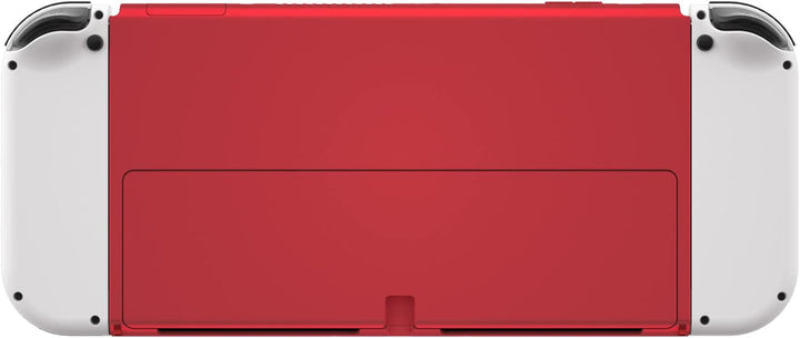 eXtremeRate Retro Rot Rückeite Konsole Gehäuse für Switch OLED, DIY-Ersatz Hülle Rückgehäuse Back Ca