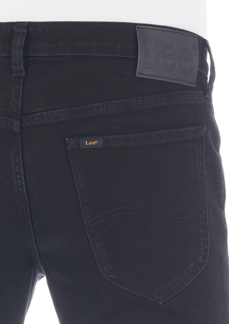 Lee Herren Jeans Regular Fit Daren Zip Fly Hose Straight Jeanshose Baumwolle Denim Stretch Blue Schw