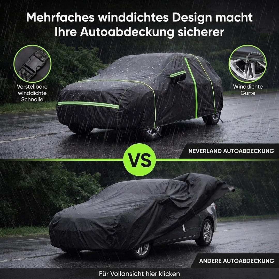 Size XL Car Tarpaulin Tarpaulin for Winter Outdoor &amp; Indoor - Waterproof Car Garage PEVA Zip and Ref