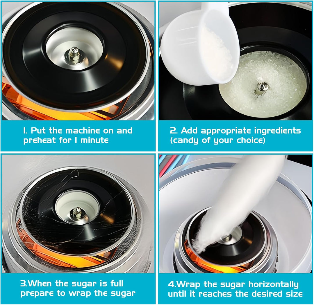 Zuckerwattemaschine Für Zuhause, Zuckerwatte Maschine, Retro Cotton Candy Machine, 450w Für Verschie