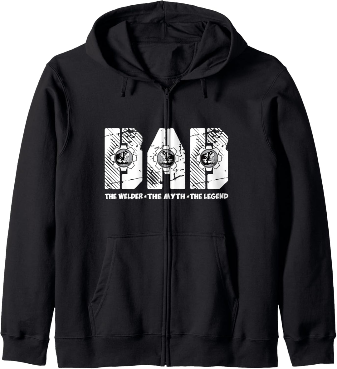 Lustiger Vater Schweisser Dad The Welder Myth Legend Kapuzenjacke