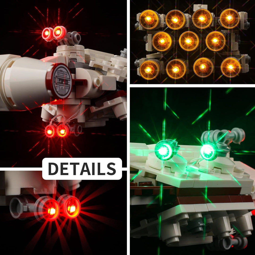 Kyglaring Lego 75376 Beleuchtung, LED Lichter Set Lego Star Wars Tantive IV, Lego Modell eines Stern