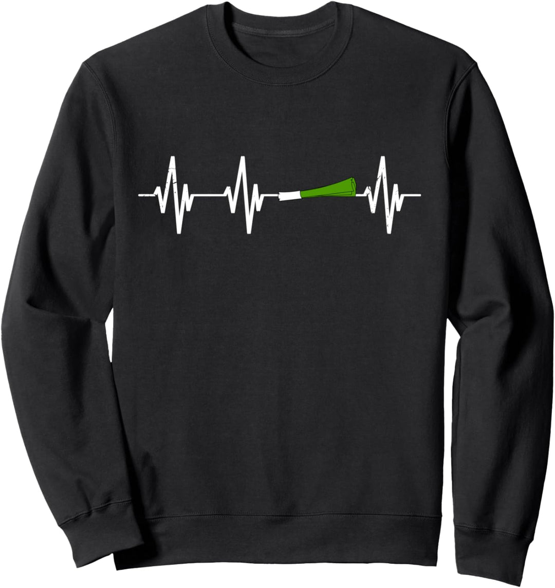 Lauch Herzschlag Massephase Fitness Diät Lustiger Spruch Sweatshirt