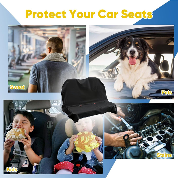 CICMOD Autositzbezüge für Rückbank, Universal Autositzschoner Wasserdicht Schutzbezug Rückbank Sitzb