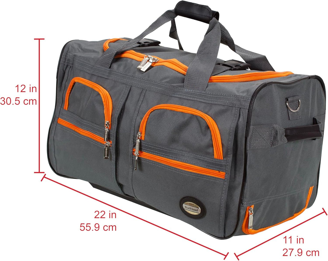 Rockland Reisetasche mit Rollen, anthrazit, Einheitsgrösse, Reisetasche mit Rollen Einheitsgrösse An