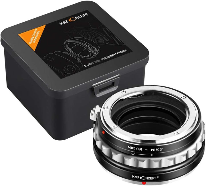 K&F Concept Nikon G-NIK Z Bajonettadapter Objektiv Ring für Nikon G/F/AI/D Objektive auf Nikon Z 7 u