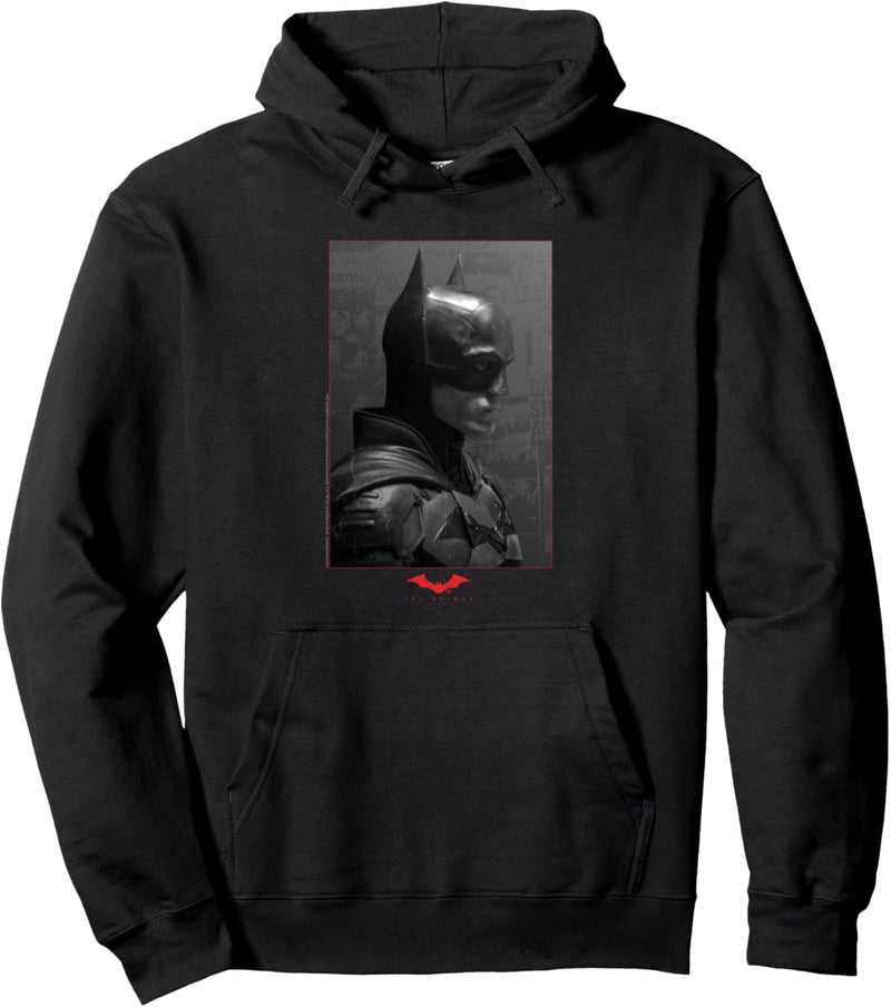 The Batman Worn Portrait Pullover Hoodie