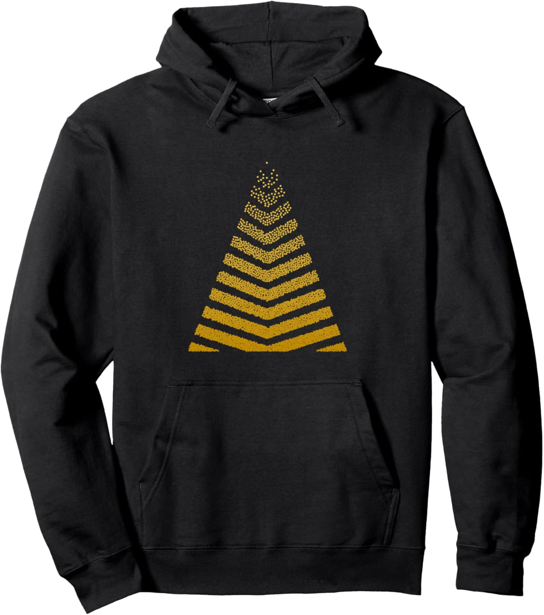 Modern Confetti Christmas Tree Pullover Hoodie
