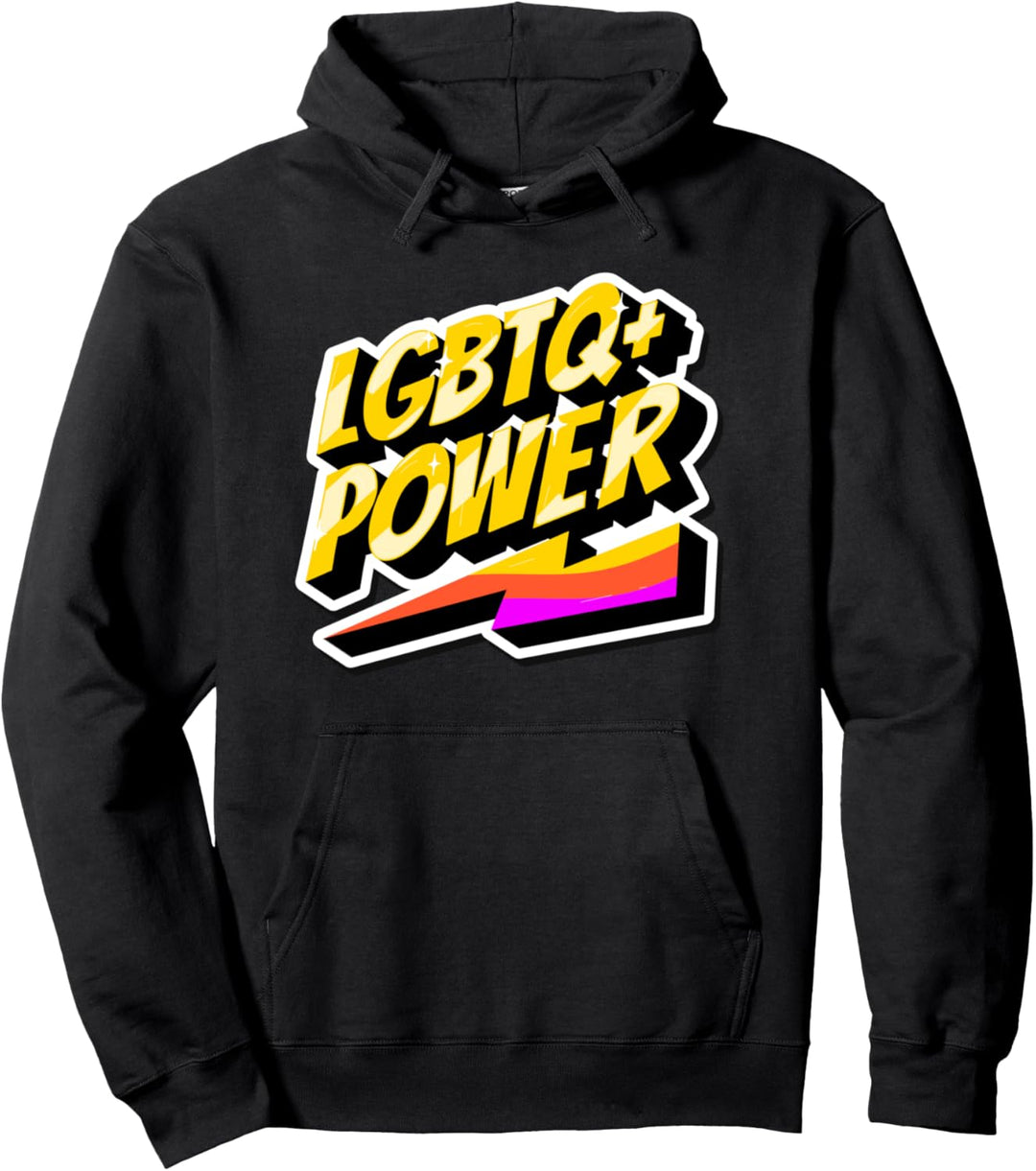 LGBT Regenbogen Homosexuell Lesbisch CSD Pride LGBTQ+ Macht Pullover Hoodie