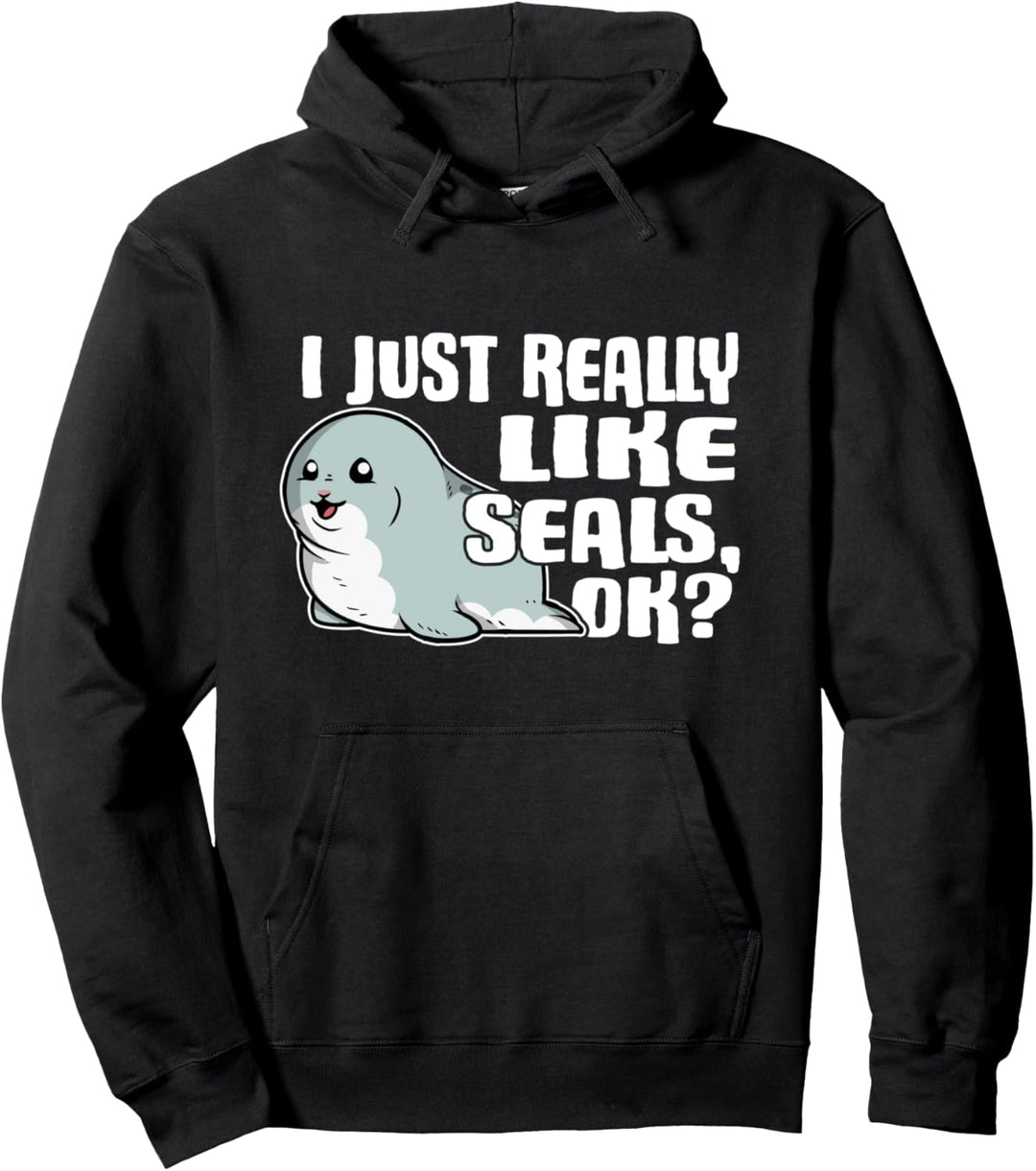 I Just Really Like Seals Ok Lustiges Robben Kostüm Pullover Hoodie