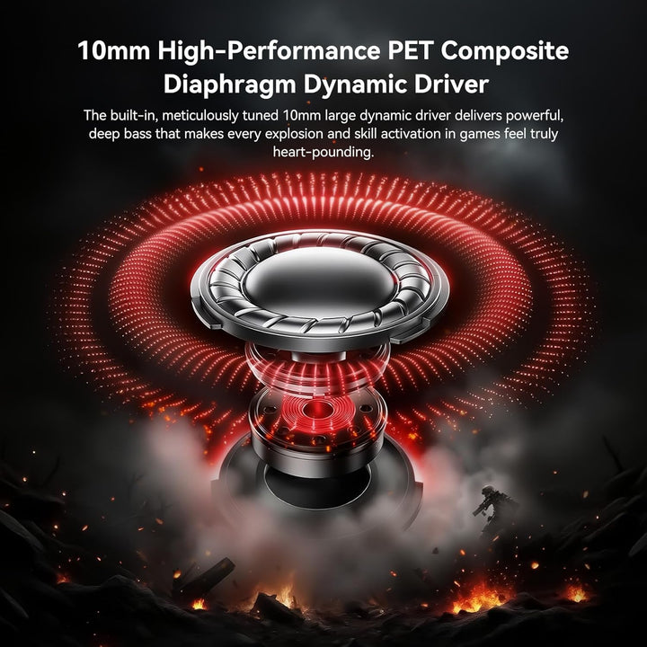 Yinyoo KBEAR BK1 USB-C Gaming-Ohrhörer mit Mikrofon, 10mm Dynamic Driver USB-C Kopfhörer für FPS-Spi