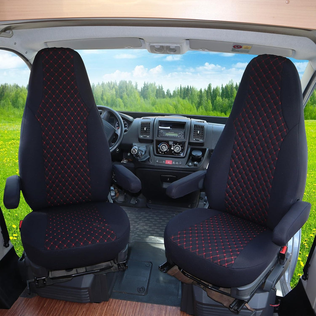 BREMER SITZBEZÜGE Mass Piloten Schonbezüge Sitzbezüge kompatibel mit Wohnmobil Camper Hymer Ducato W